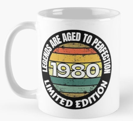Birth Year Mug 1980